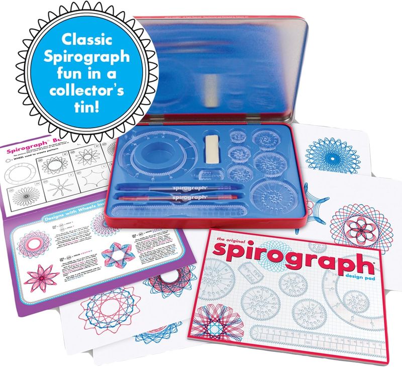 Spirograph Design Tin