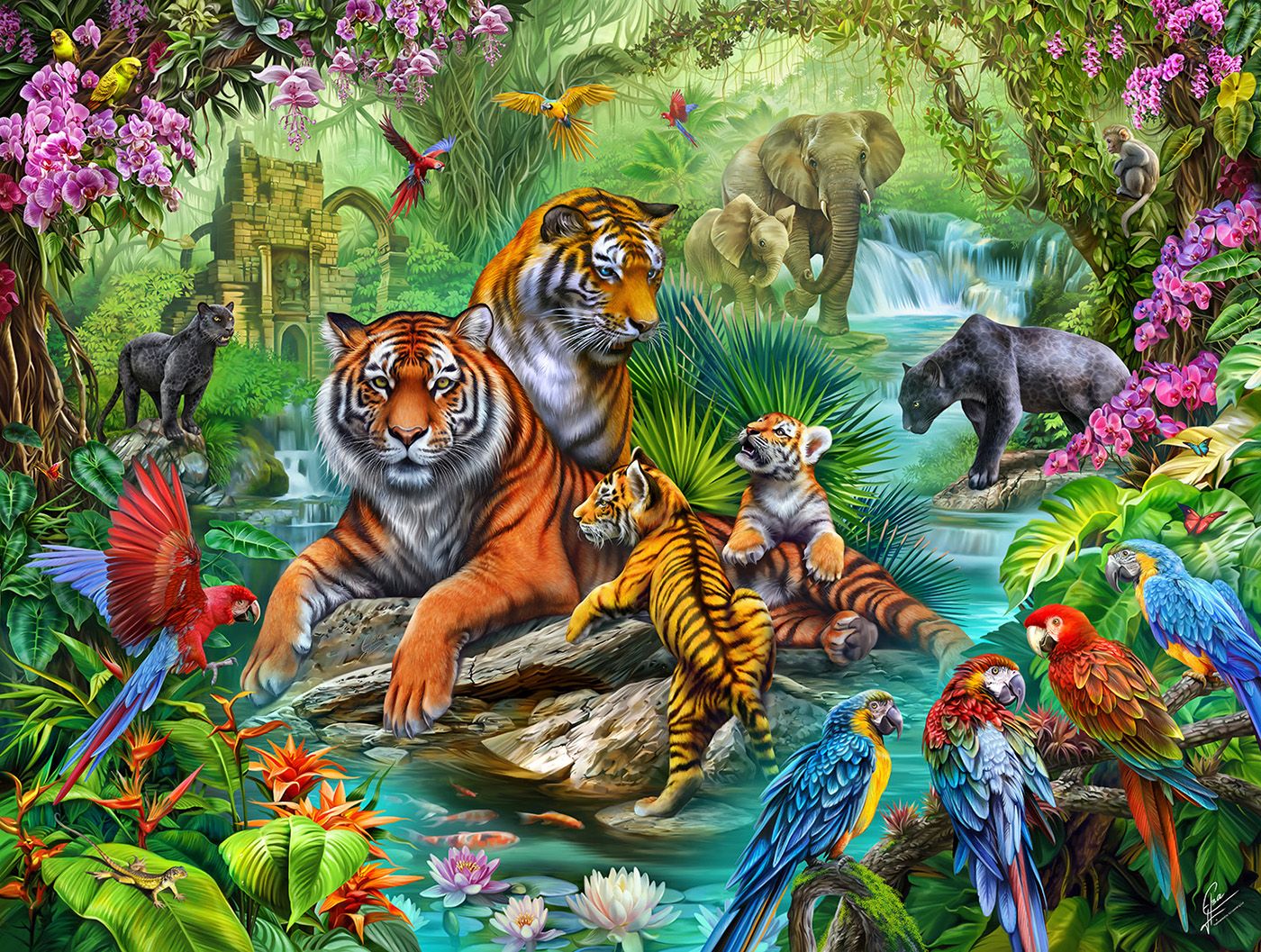 Tiger Jungle 500 Puzzle