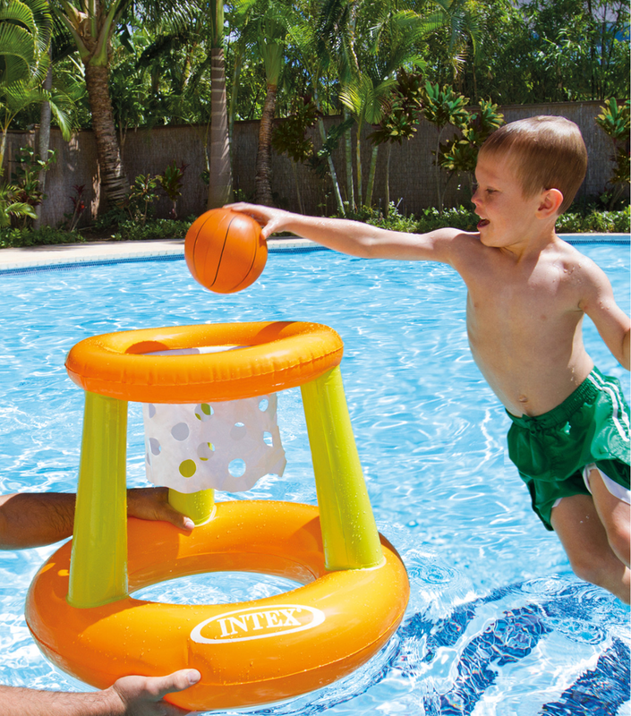 Floating Basketball Hoop Water Game