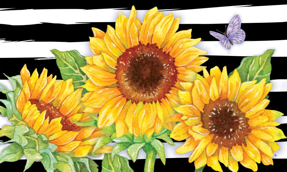 Sunflower Stripes Mat