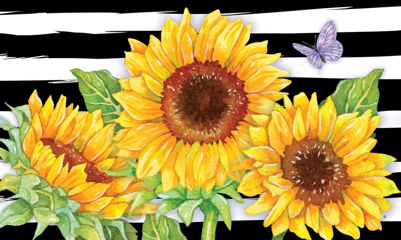 Sunflower Stripes Mat
