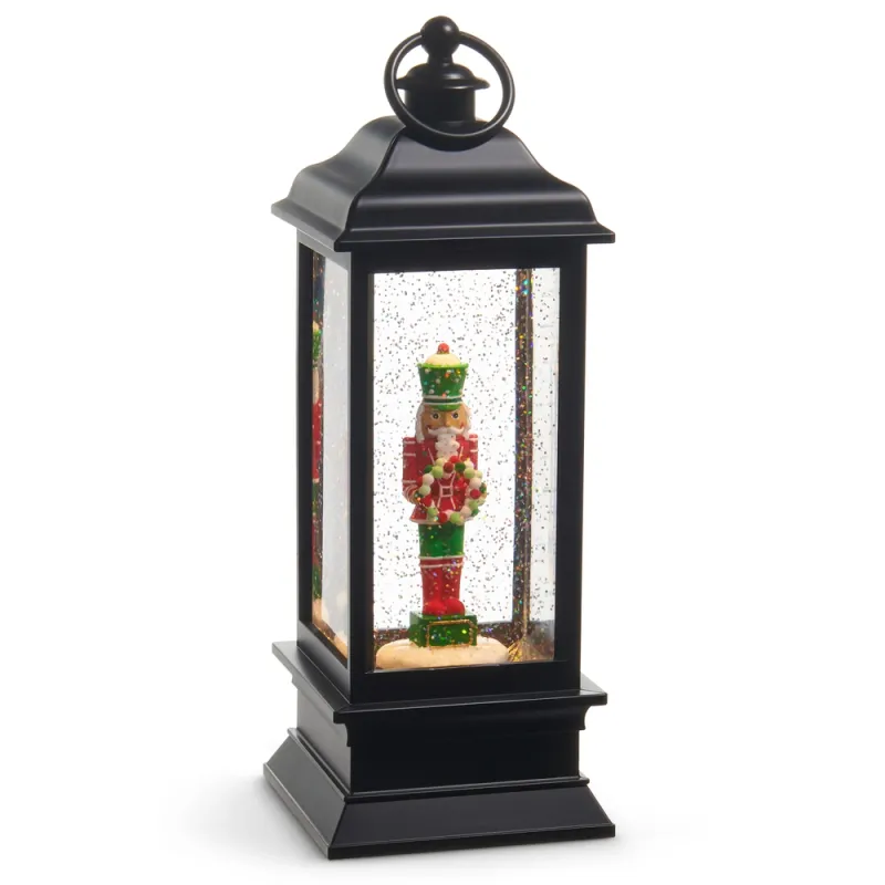 11.5" Christmas Gingerbread Nutcracker Lighted Water Lantern