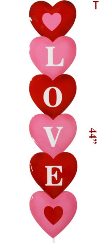 Metal Vertical Love Stake