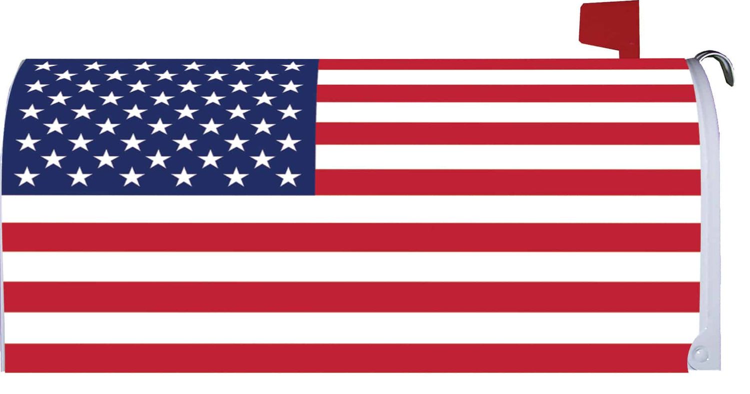 Mailbox Cover - American Flags
