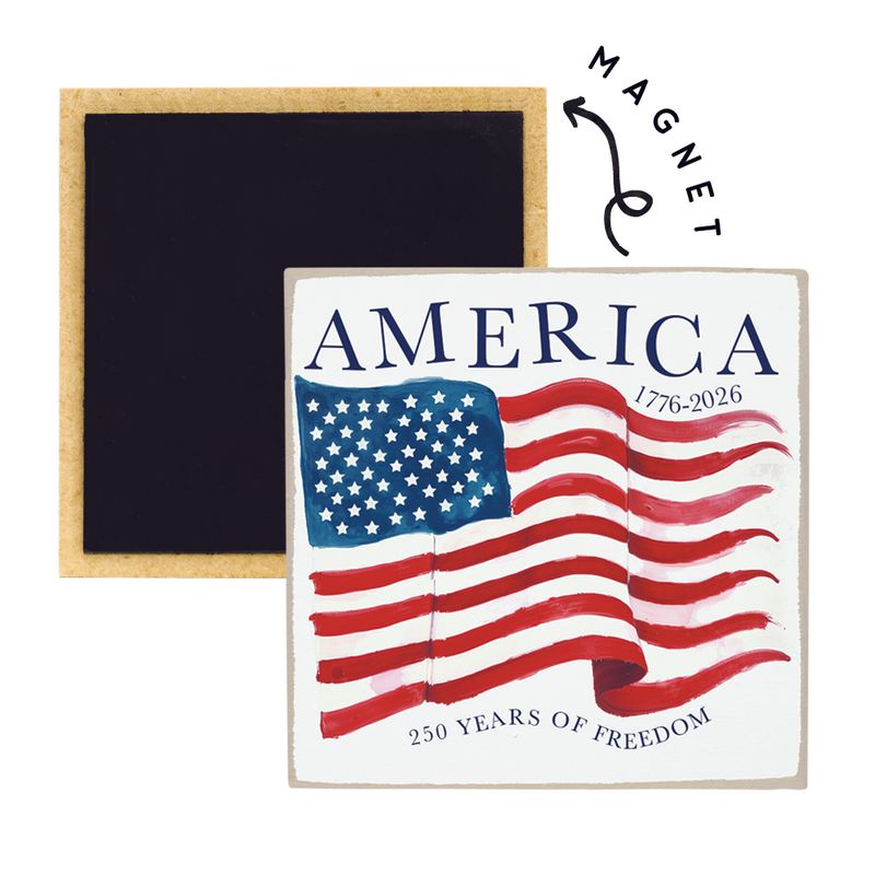 America Flag 250 Years Magnet