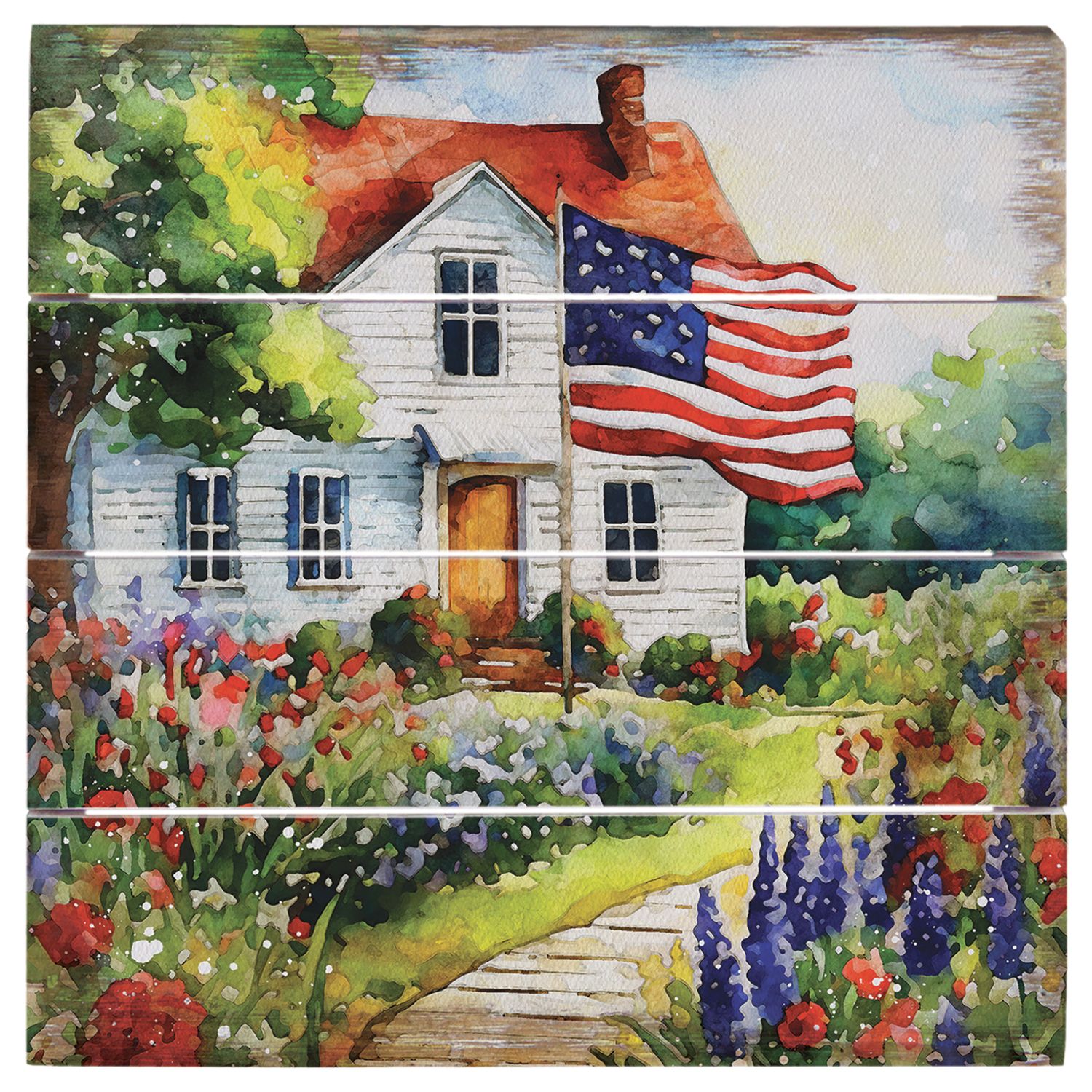 Americana Farmhouse 6" Sign