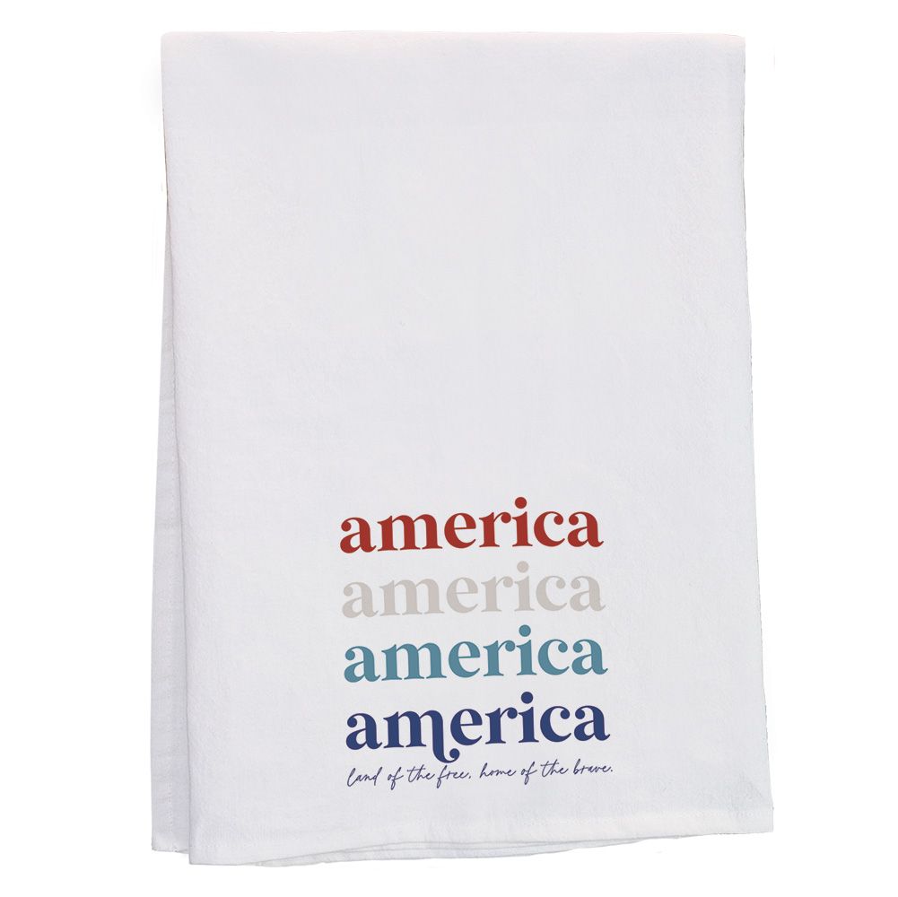 America Repeated Tea Towel