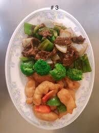 Pepper Steak and Sweet and Sour Pork or Chicken