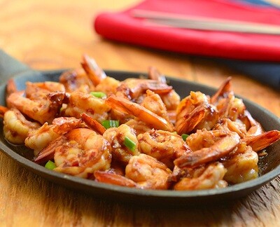Shrimp with Spicy Chili Sauce and Moo Goo Gai Pan