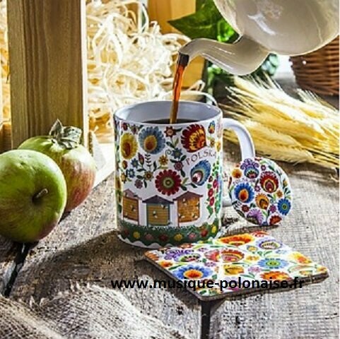 MUG FOLK POLOGNE RUCHES LOWICZ