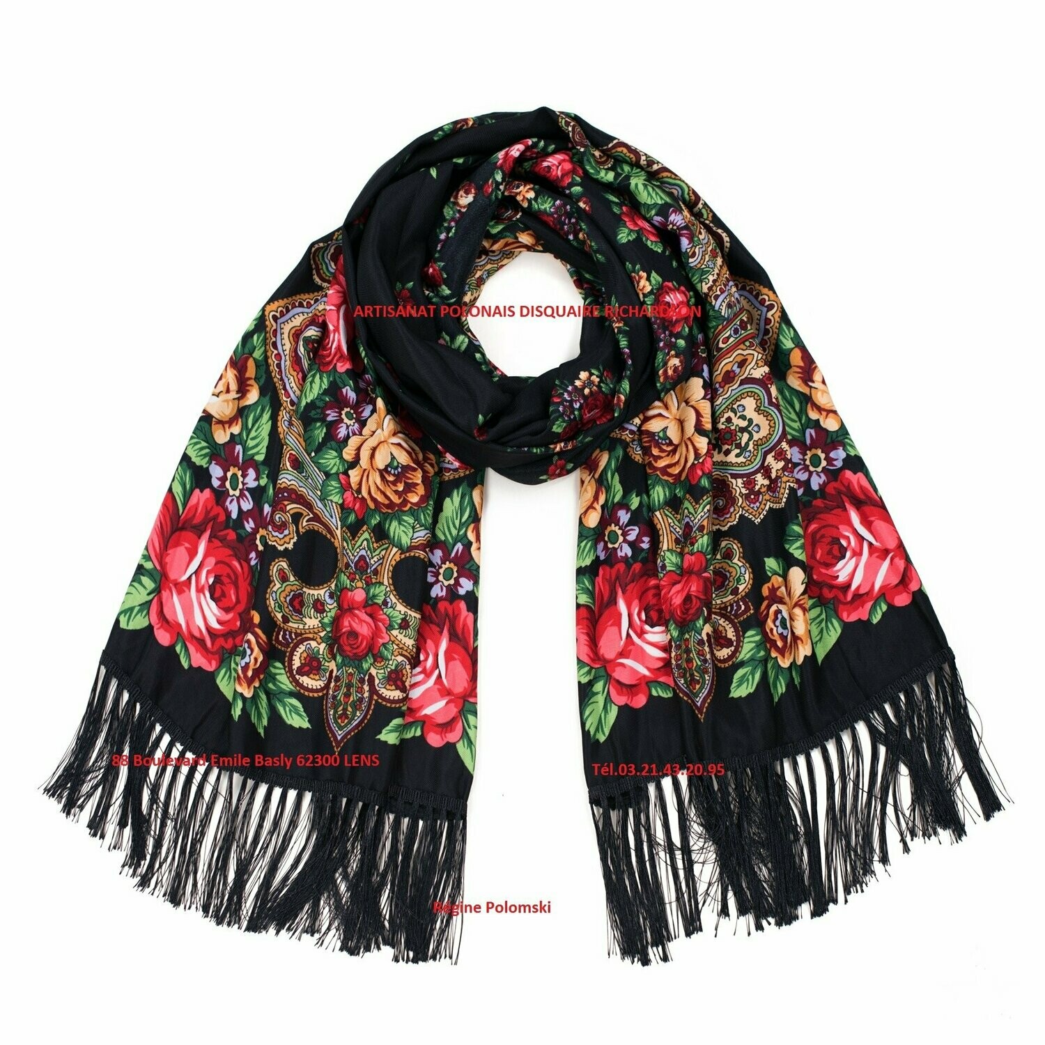 FOULARD ECHARPE FOLK POLONAIS
