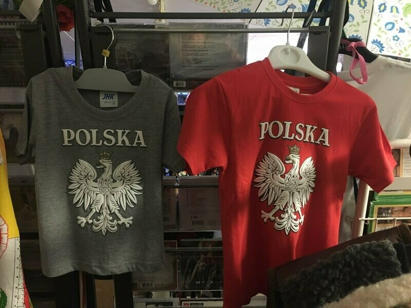 T SHIRT POLSKA ENFANT rouge
