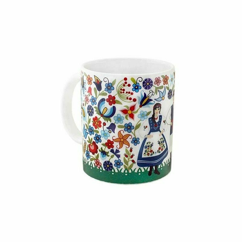 MUG folk Polonais couple KASZUBE POLOGNE