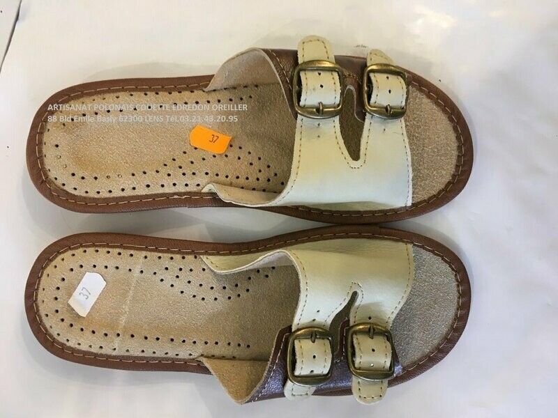 Pantoufles femme nus pieds
