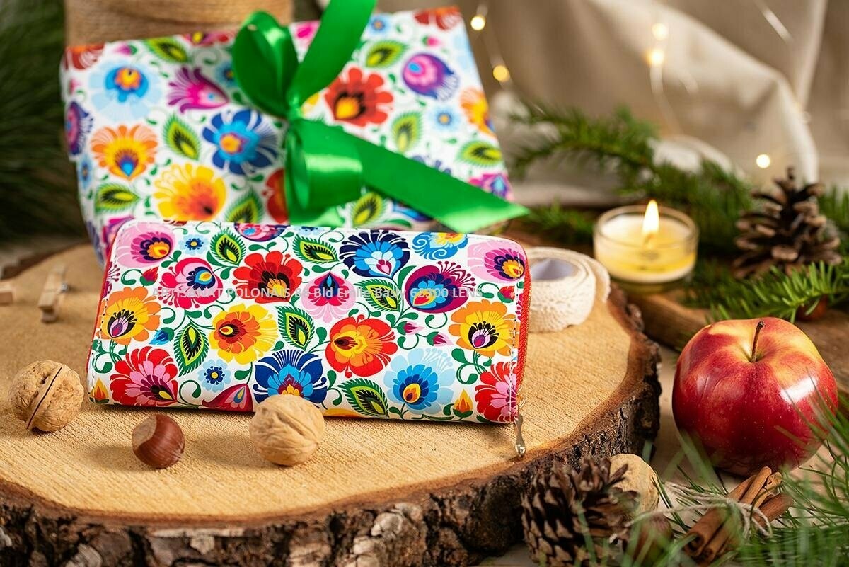 porte monnaie ou porte feuille FOLK polonais