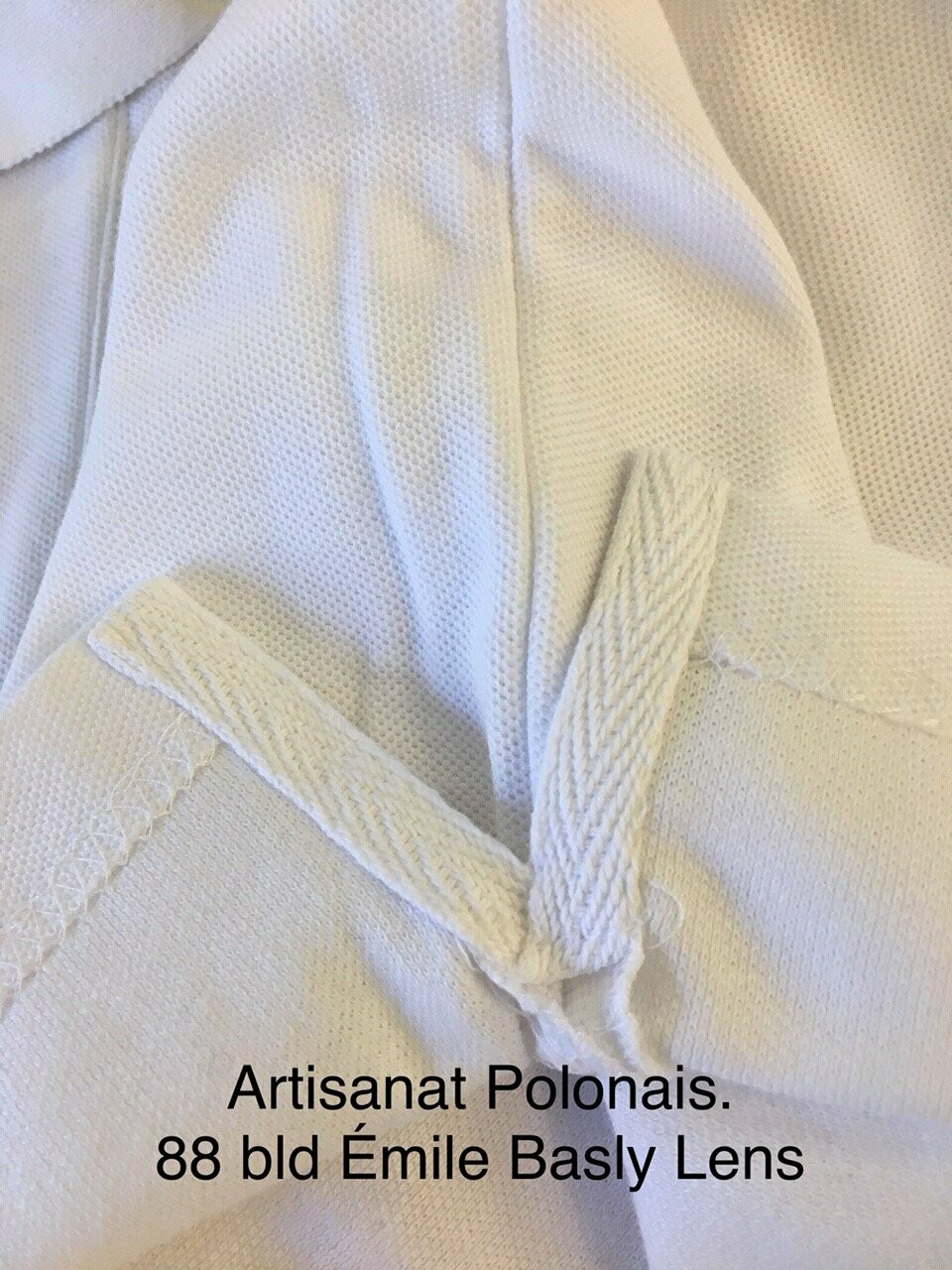 T SHIRT POLO POLSKA BLANC Brodé