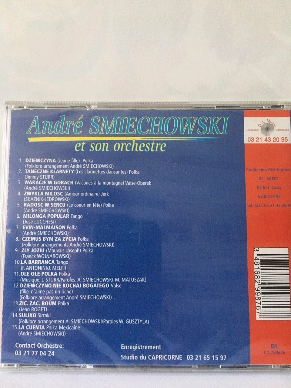CD SMIECHOWSKI ANDRE Le Cœur en Fête