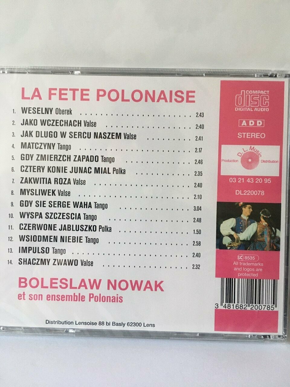 CD BOLESŁAW NOWAK La Fête Polonaise