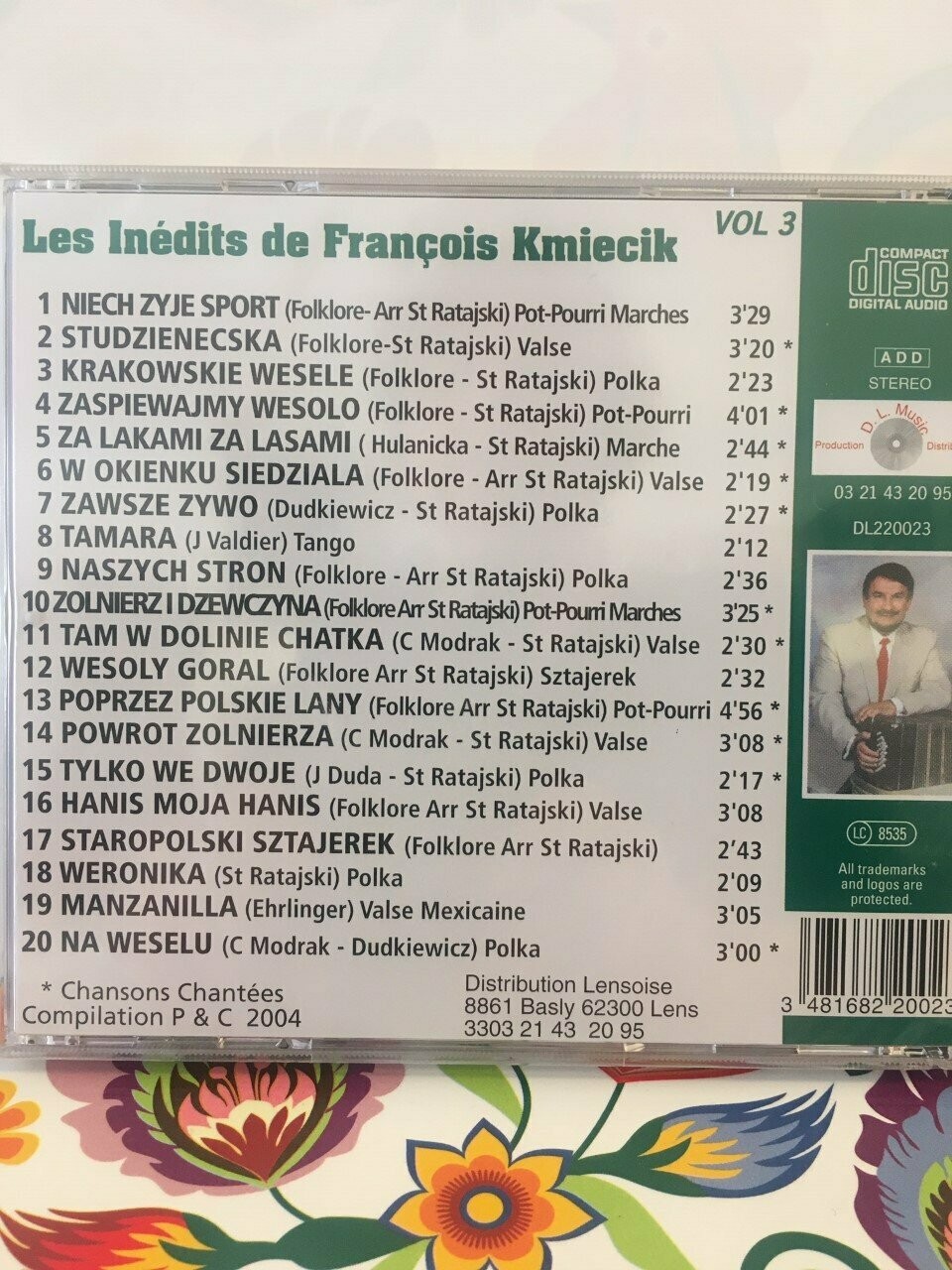 CD FRANÇOIS KMIECIK les Inédits VOL 3
