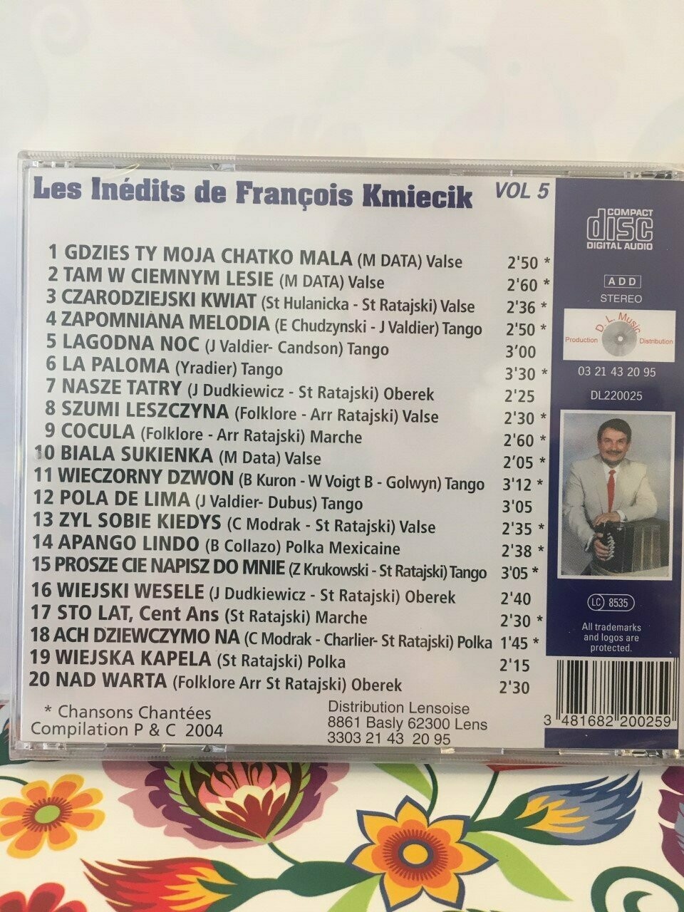 CD FRANÇOIS KMIECIK les Inédits VOL 5