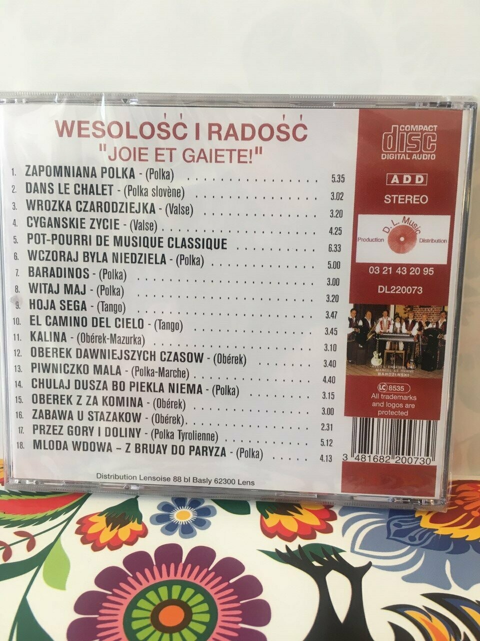 CD BARDZINSKI M et H JOIE ET GAIETÉ
