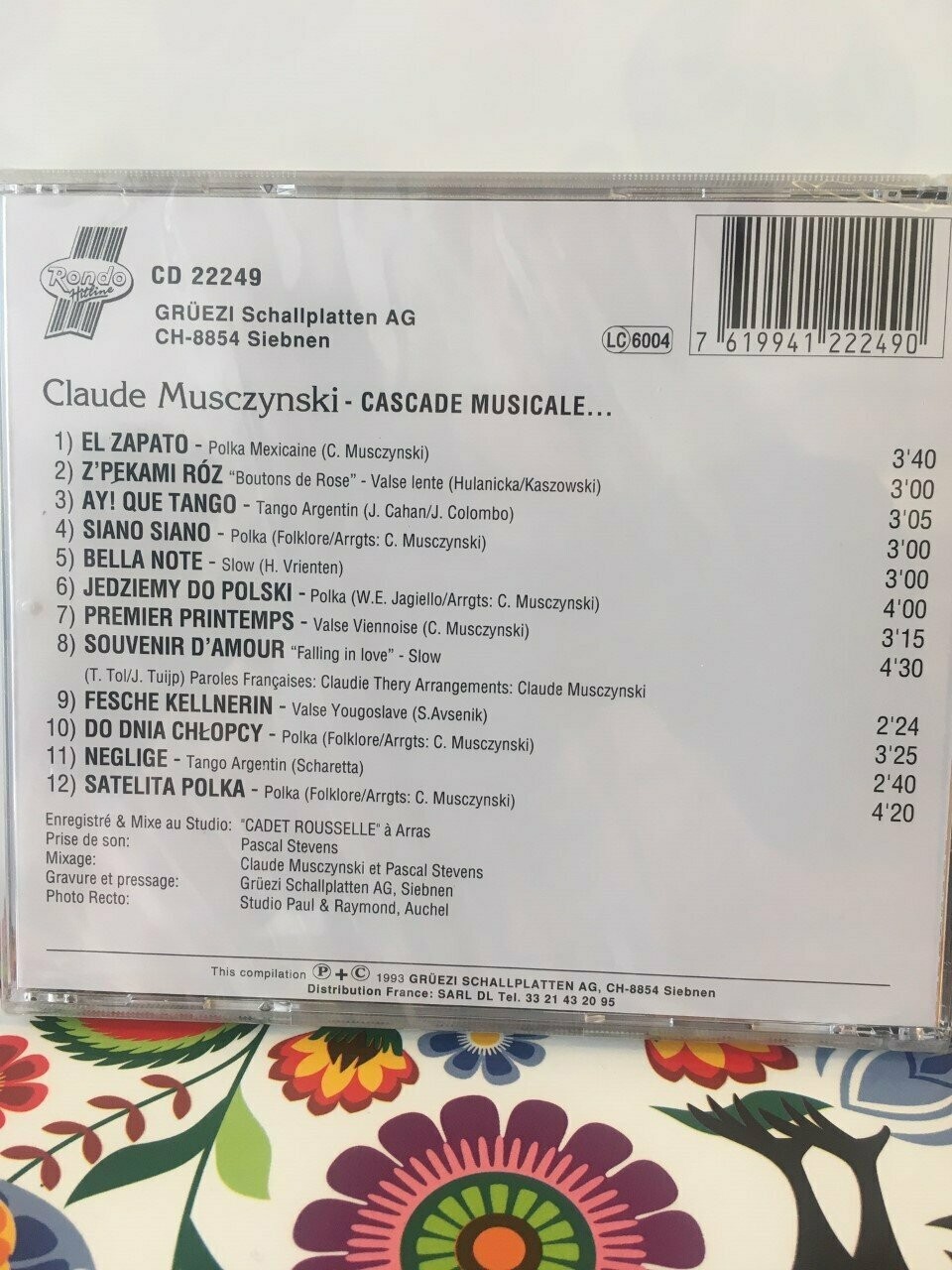 CD Claude MUSCZYNSKI CASCADE MUSICALE