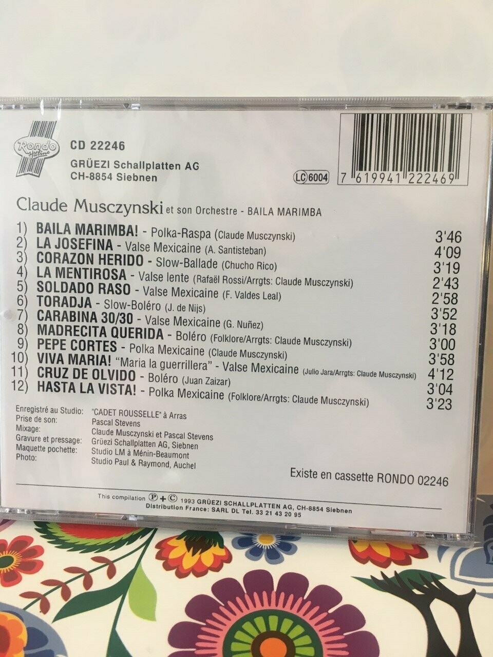 CD Claude MUSCZYNSKI BAILA MARIMBA