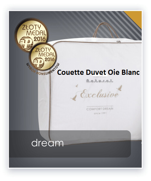 COUETTE en DUVET d'oie 260x240 3550 gr.