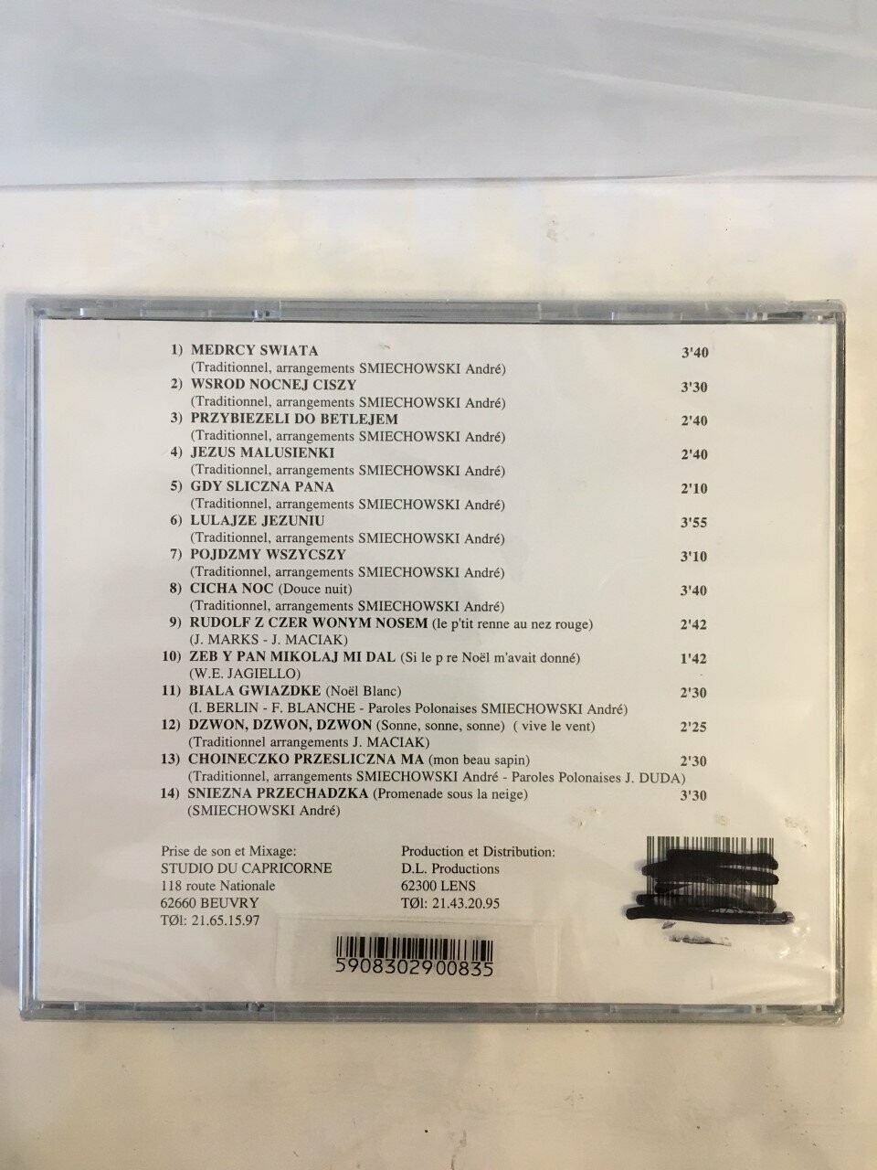 CD NOËL SMIECHOWSKI ANDRE Souvenirs de Noël