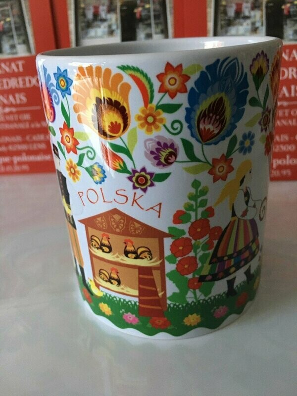 MUG folk Polonais LE POULAILLER