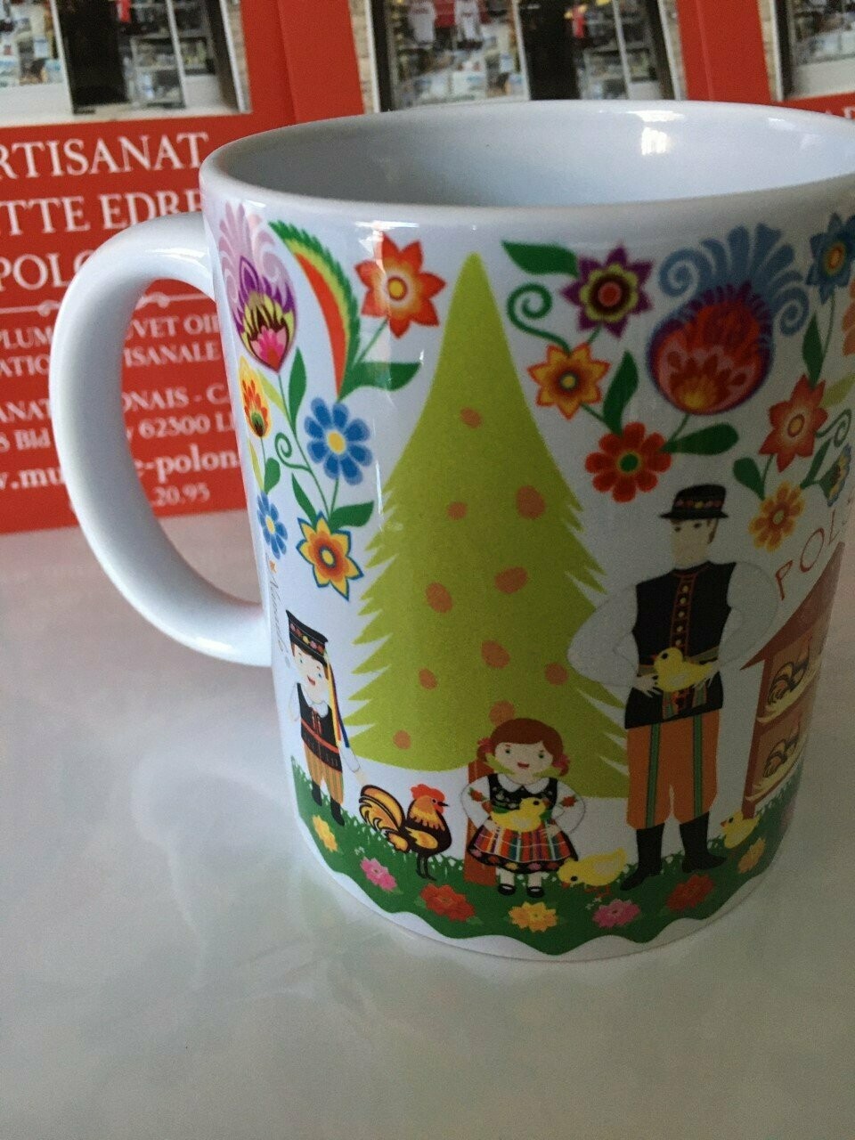 MUG folk Polonais LE POULAILLER