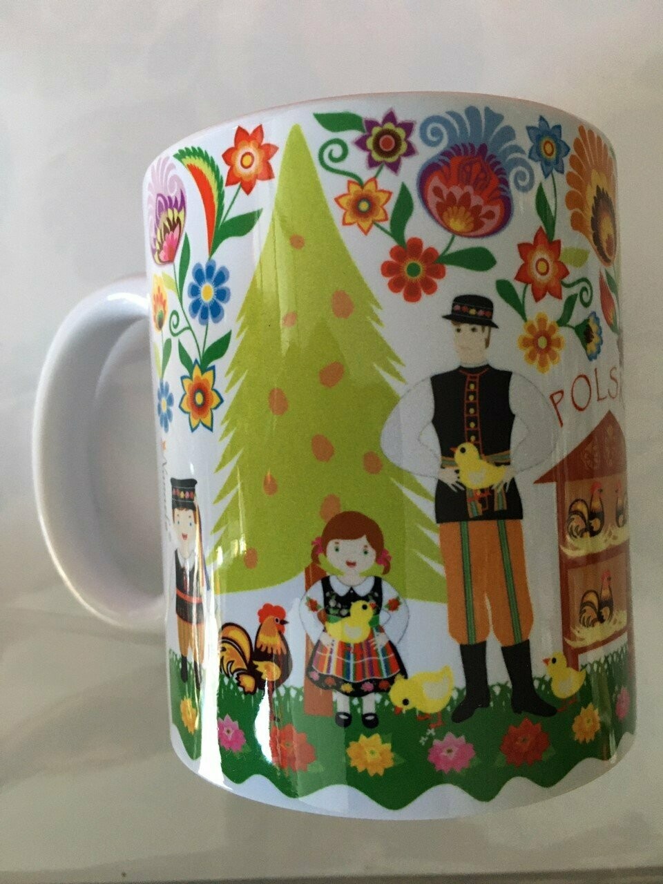 MUG folk Polonais LE POULAILLER