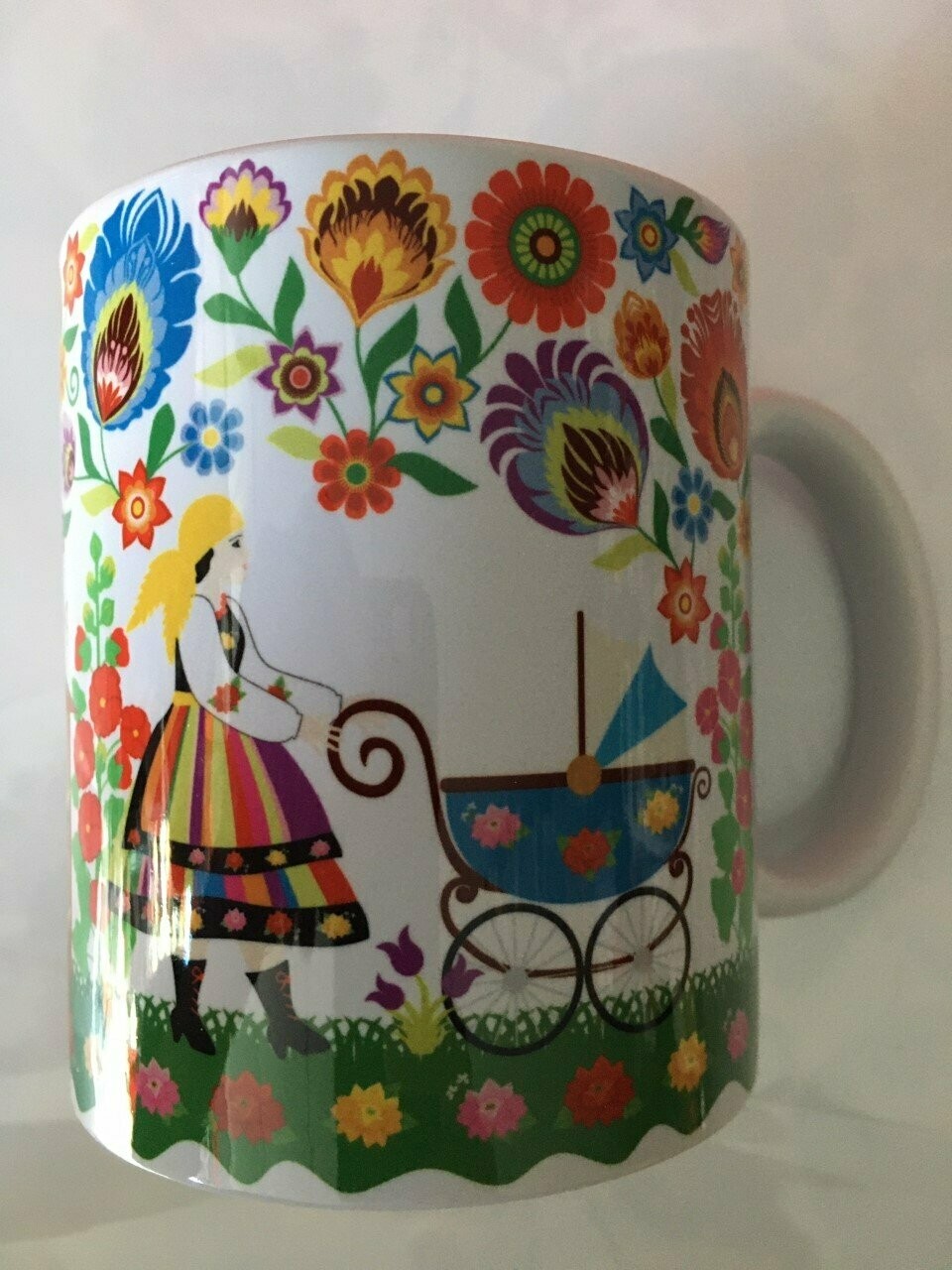 MUG folk Polonais LE POULAILLER