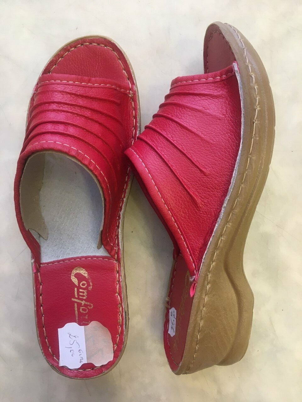 Pantoufles femme nus pieds Talon
