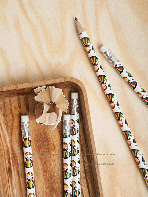 CRAYON PAPIER POUPEE LOWICKA