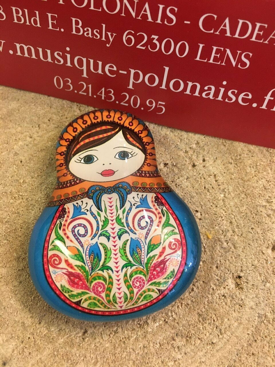 MAGNET MATRIOSZKA en verre