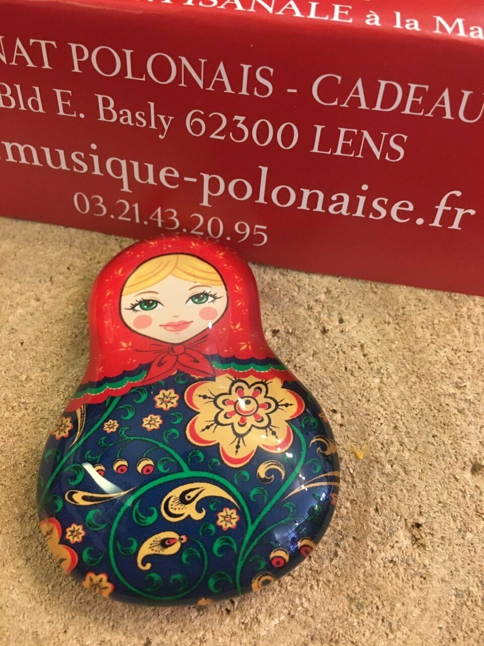 MAGNET MATRIOSZKA en verre