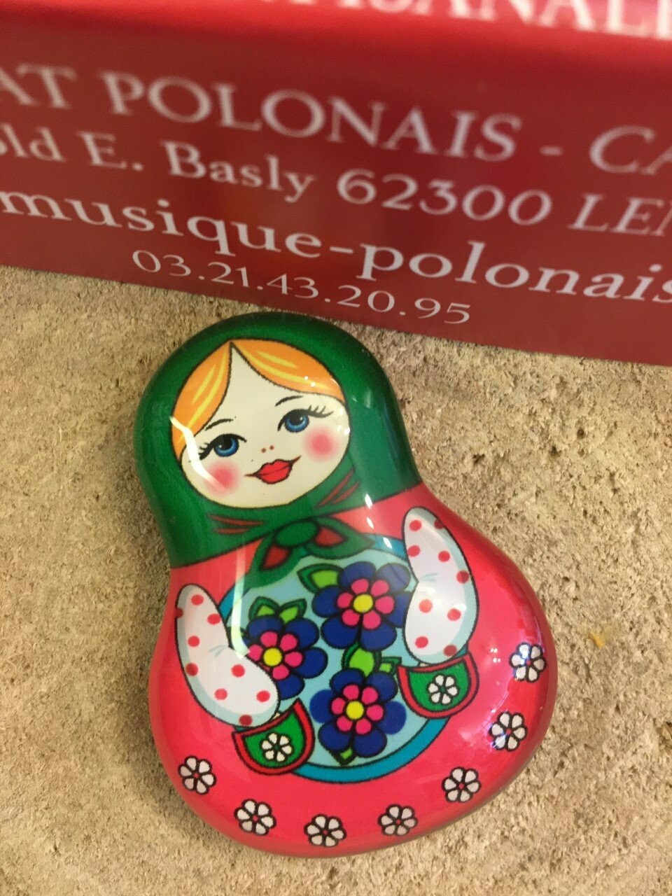 MAGNET MATRIOSZKA en verre