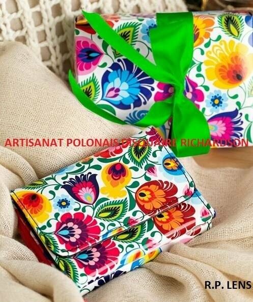 PORTE MONNAIE folk polonai Porte Cartes