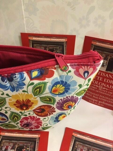TROUSSE DE TOILETTE folk polonais ŁOWICZ