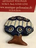 MAGNET PORCELAINE BLEUE BOLESŁAWIEC