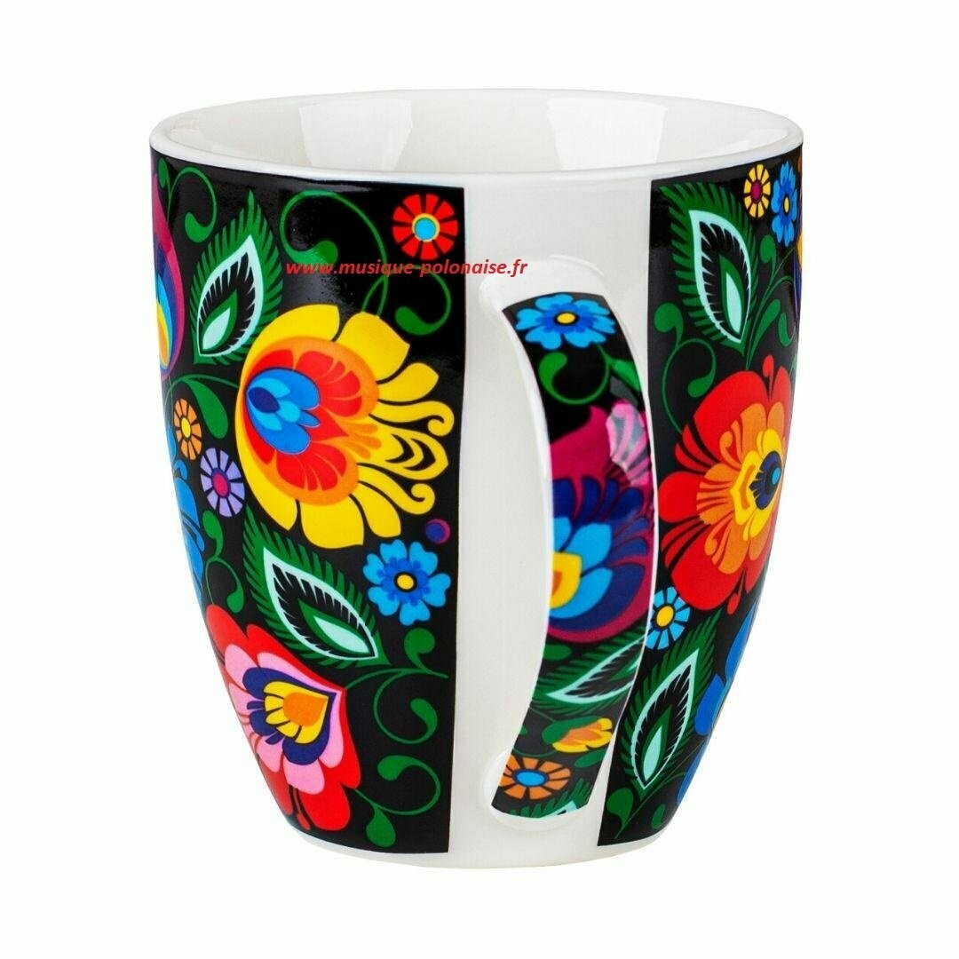 Mug tasse grande folk polonais de LOWICZ Pologne