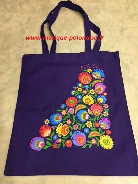 SAC EN TOILE Tote bag FOLK POLONAIS