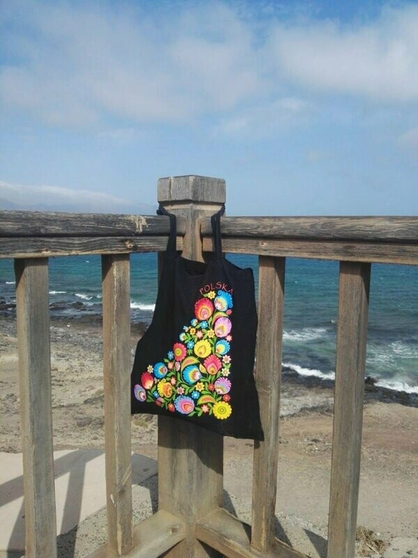 SAC EN TOILE Tote bag FOLK POLONAIS