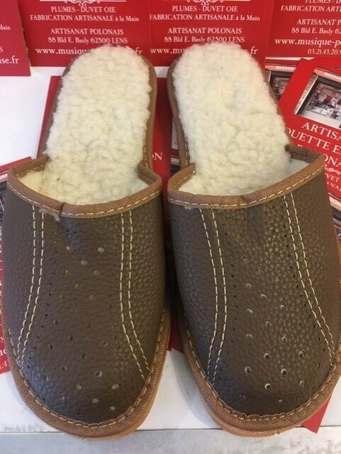 PANTOUFLES HOMME FOURRÉES