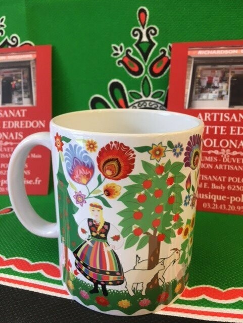 MUG FOLK POLOGNE RUCHES LOWICZ