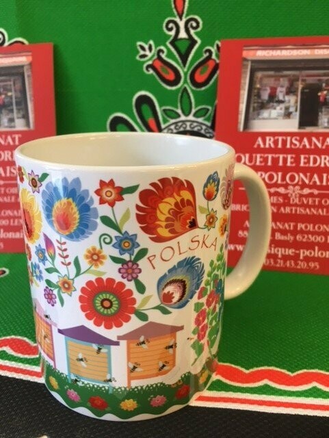 MUG FOLK POLOGNE RUCHES LOWICZ