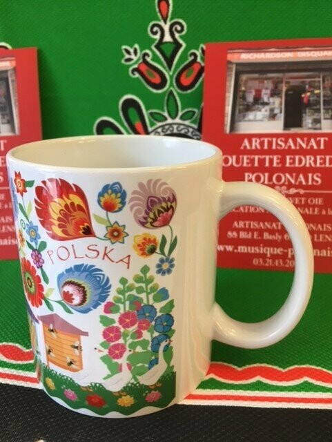 MUG FOLK POLOGNE RUCHES LOWICZ