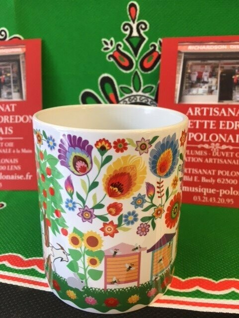 MUG FOLK POLOGNE RUCHES LOWICZ