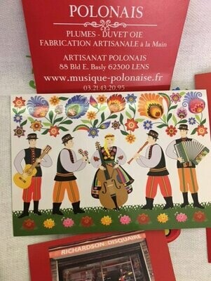 CARTE POSTALE SIMPLE FOLK POLONAIS